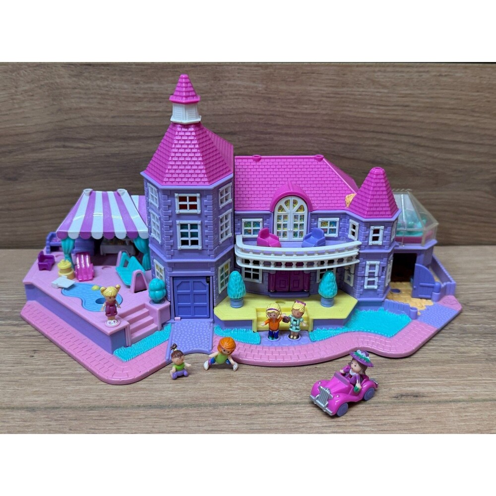 Polly Pocket 1994 Vintage Light-Up Magical Mansion Playset by Bluebird Toys